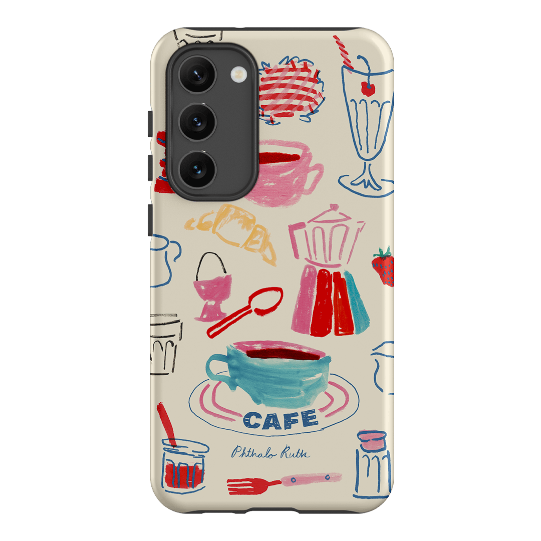 Home Cafe Printed Phone Cases Samsung Galaxy S23 Plus / Armoured by Phthalo Ruth - The Dairy