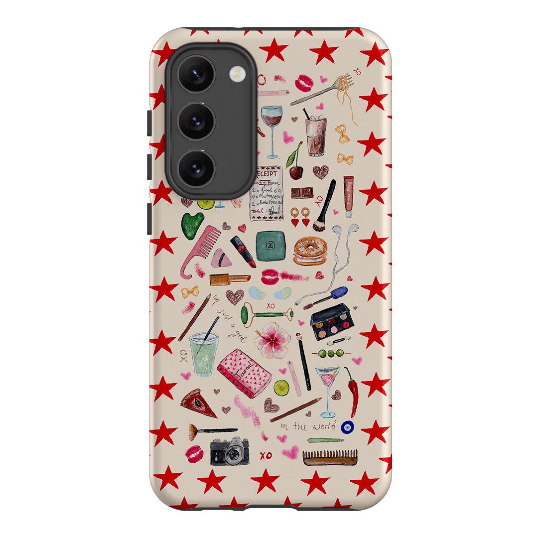 Just A Girl Printed Phone Cases Samsung Galaxy S23 Plus / Armoured by BG. Studio - The Dairy
