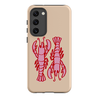 Lobster Love Peach Printed Phone Cases Samsung Galaxy S23 Plus / Armoured by The Dairy - The Dairy