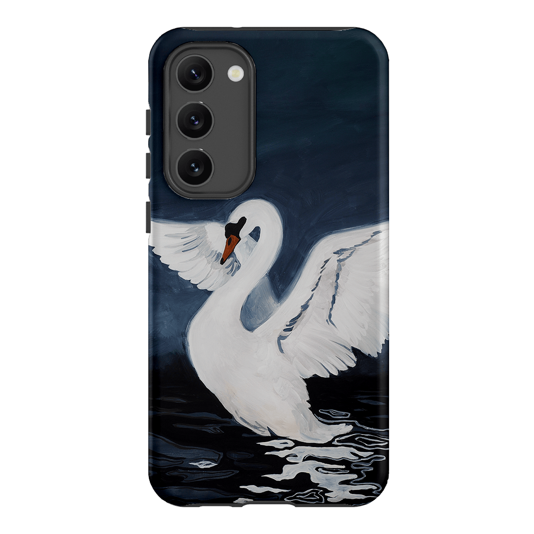Midnight Swan Printed Phone Cases Samsung Galaxy S23 Plus / Armoured by Lisa Hu - The Dairy
