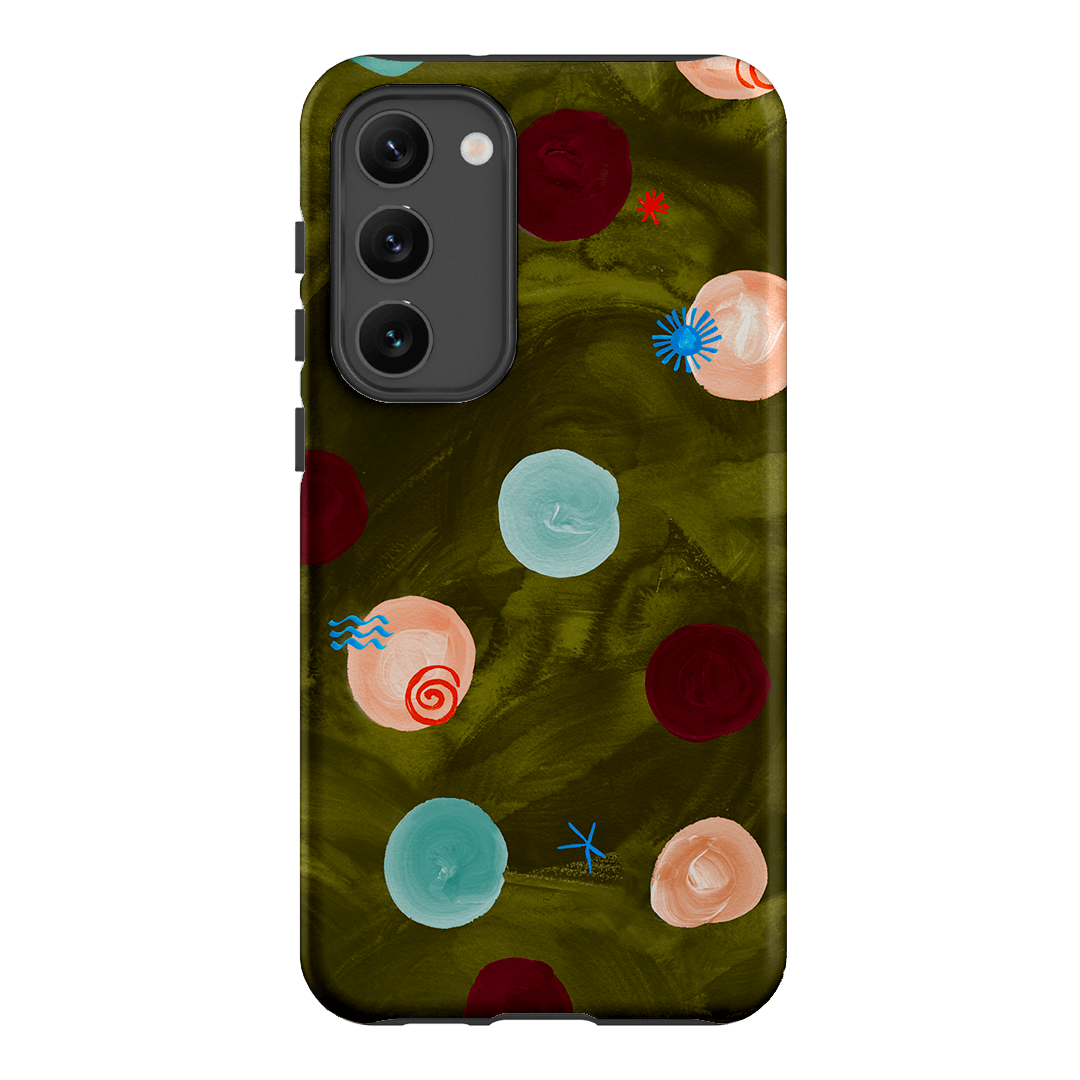 Olive Spot Printed Phone Cases Samsung Galaxy S23 Plus / Armoured by Charlie Taylor - The Dairy