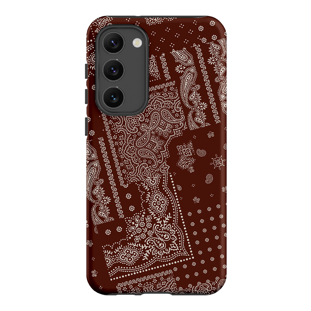 Paisley Cinnamon Printed Phone Cases Samsung Galaxy S23 Plus / Armoured by The Dairy - The Dairy