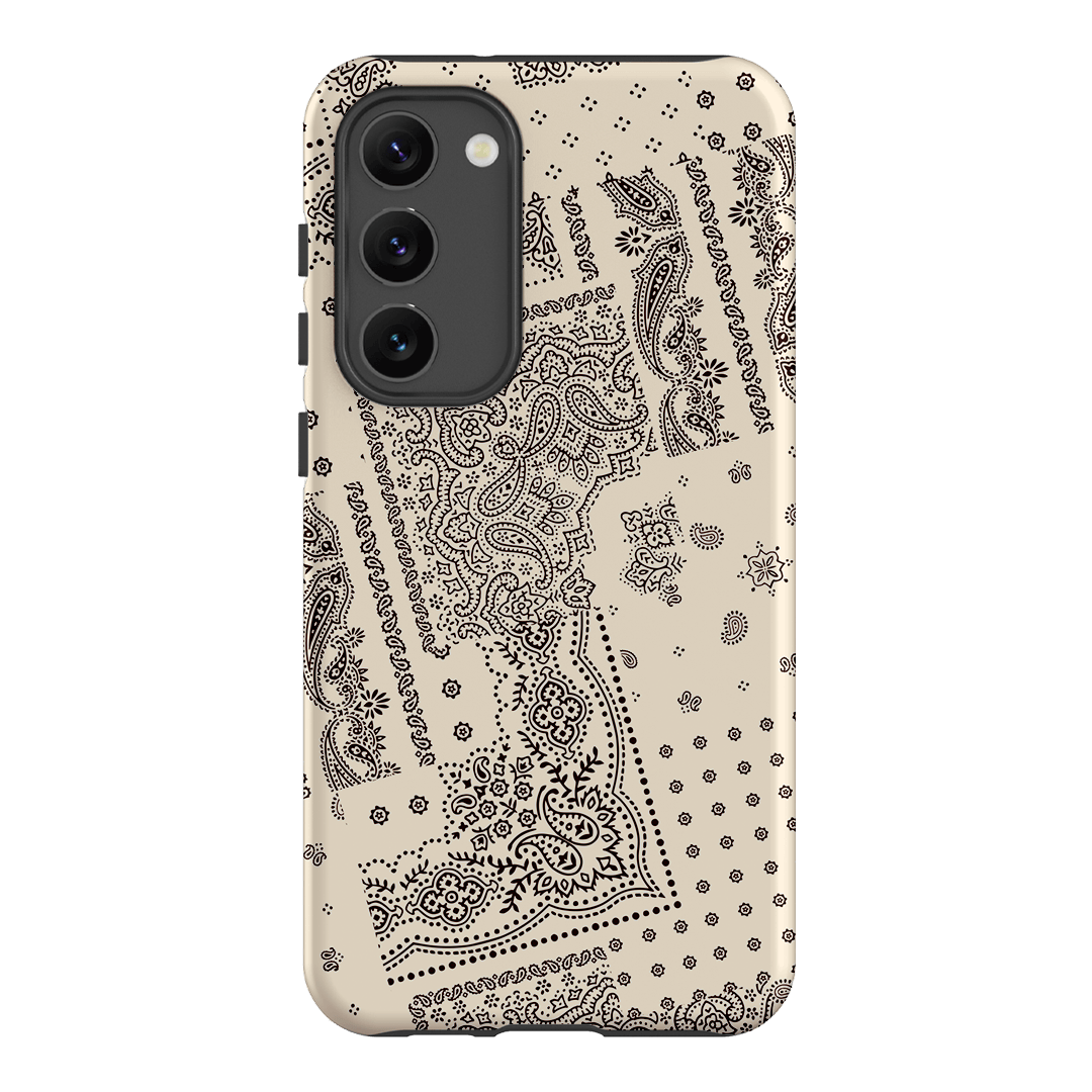 Paisley Ecru Printed Phone Cases Samsung Galaxy S23 Plus / Armoured by The Dairy - The Dairy