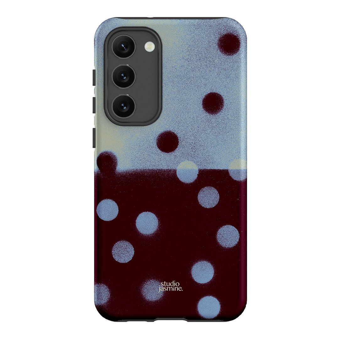 Plum Polka Dot Printed Phone Cases Samsung Galaxy S23 Plus / Armoured by Jasmine Dowling - The Dairy