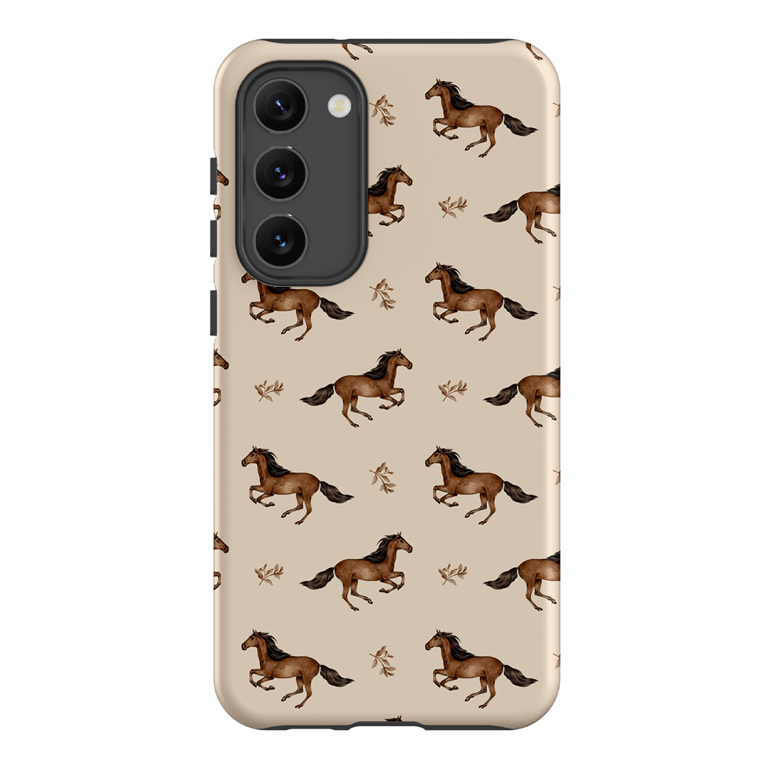 Running Horse Printed Phone Cases Samsung Galaxy S23 Plus / Armoured by Kasiags Art - The Dairy