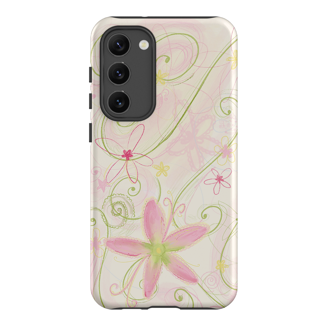 Swirl Pink Printed Phone Cases Samsung Galaxy S23 Plus / Armoured by Kayla Carr - The Dairy