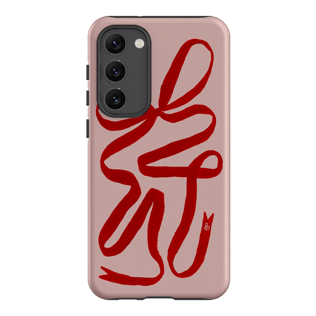 Valentine Ribbon Printed Phone Cases Samsung Galaxy S23 Plus / Armoured by Jasmine Dowling - The Dairy