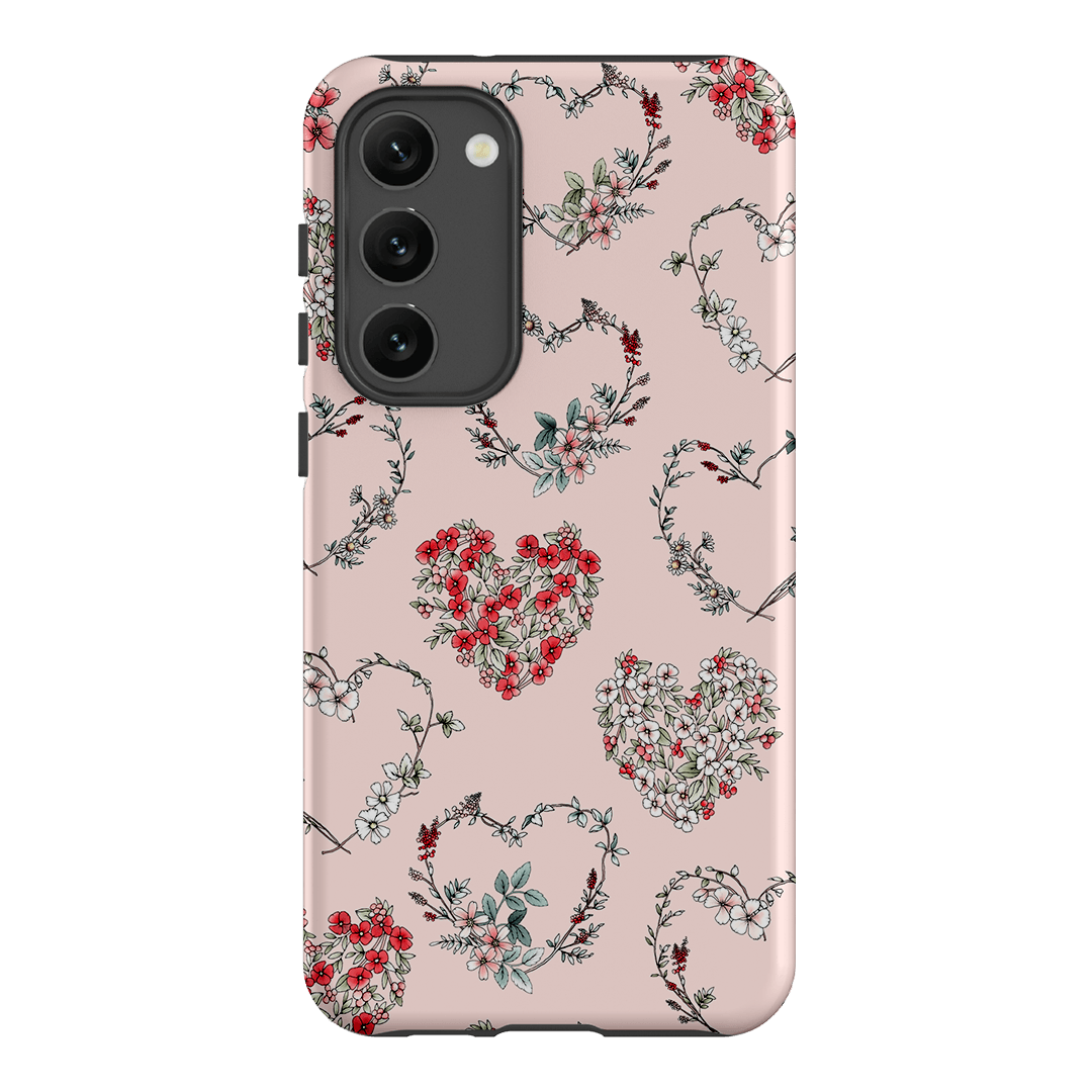 Wild Heart Wreath Printed Phone Cases Samsung Galaxy S23 Plus / Armoured by Typoflora - The Dairy