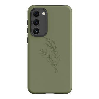 Khaki Wattle Printed Phone Cases Samsung Galaxy S23 Plus / Armoured by Typoflora - The Dairy