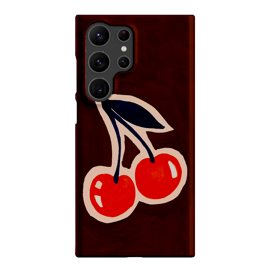 Cherries Printed Phone Cases Samsung Galaxy S23 Ultra / Snap by Studio Bon - The Dairy