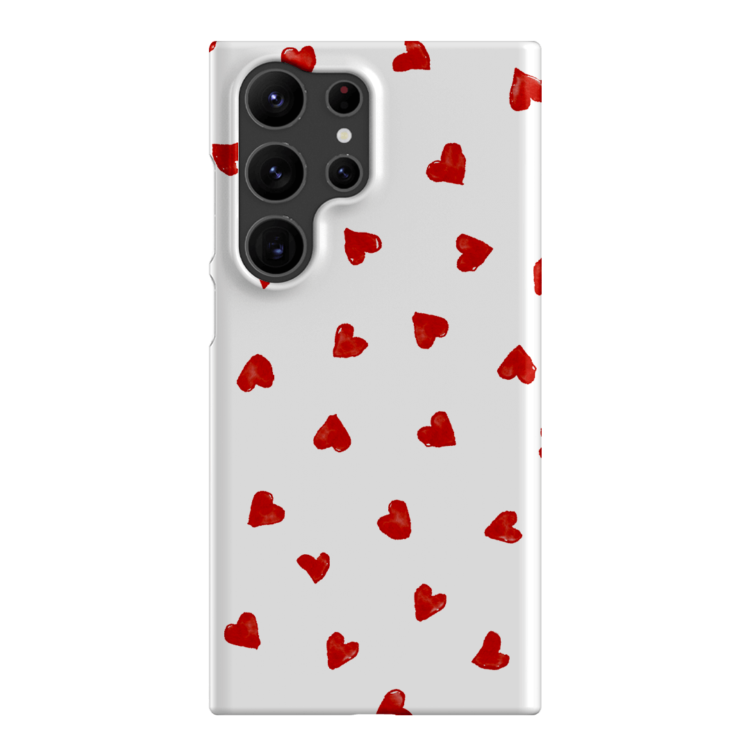 Love Hearts Printed Phone Cases Samsung Galaxy S23 Ultra / Snap by Oak Meadow - The Dairy