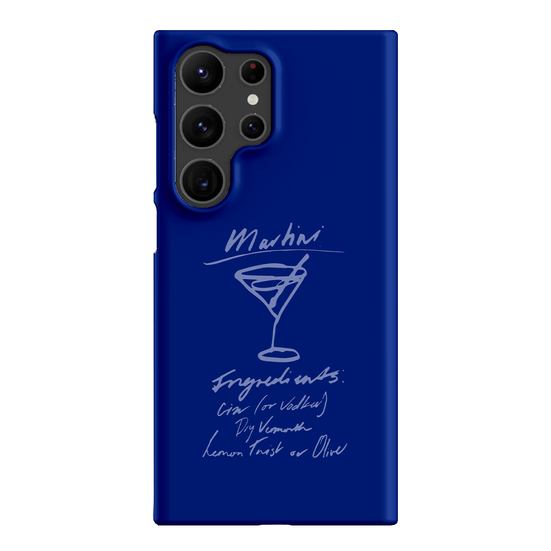 Martini Mood Blue Printed Phone Cases Samsung Galaxy S23 Ultra / Snap by The Dairy - The Dairy