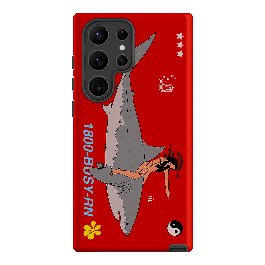 1800-Busy Rn in Red Printed Phone Cases Samsung Galaxy S23 Ultra / Armoured by Easty Beasty - The Dairy