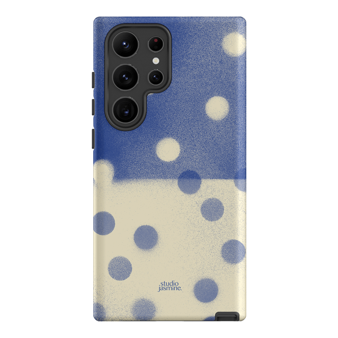 Bleu Polka Dot Printed Phone Cases Samsung Galaxy S23 Ultra / Armoured by Jasmine Dowling - The Dairy