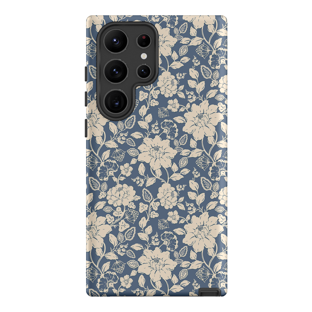 Blue Garden Printed Phone Cases Samsung Galaxy S23 Ultra / Armoured by Kasiags Art - The Dairy