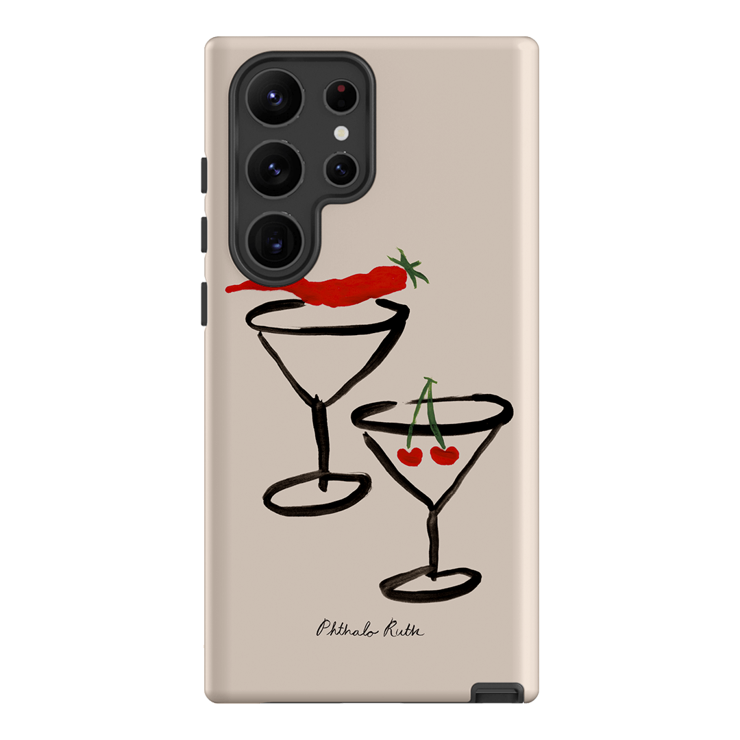 Chili Cherry Printed Phone Cases Samsung Galaxy S23 Ultra / Armoured by Phthalo Ruth - The Dairy