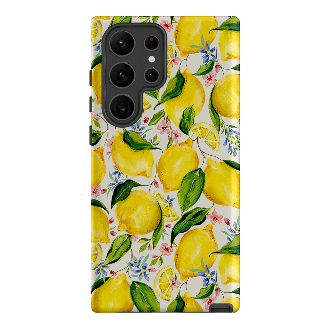 Citrus Lemon Printed Phone Cases Samsung Galaxy S23 Ultra / Armoured by Ellie Mae - The Dairy