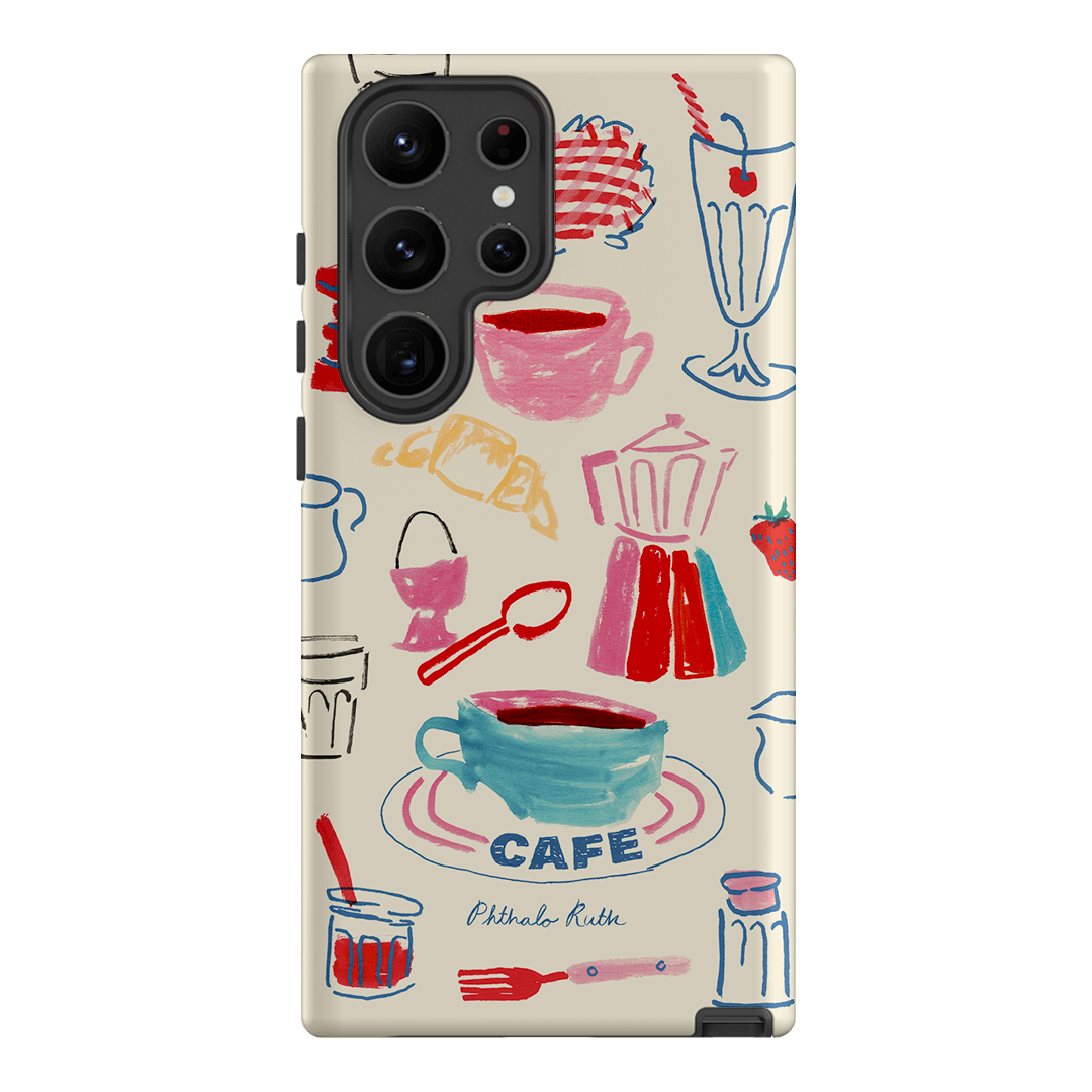 Home Cafe Printed Phone Cases Samsung Galaxy S23 Ultra / Armoured by Phthalo Ruth - The Dairy