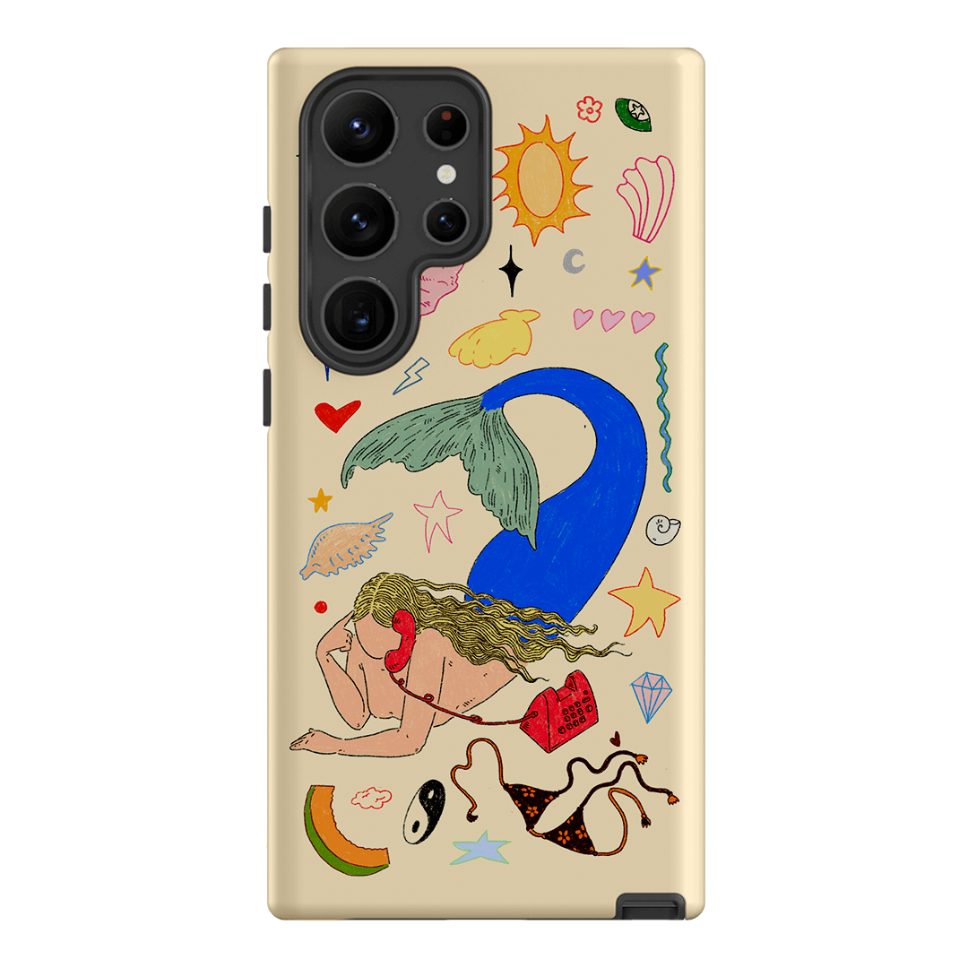 Mermaid Salad Cream Printed Phone Cases Samsung Galaxy S23 Ultra / Armoured by Easty Beasty - The Dairy