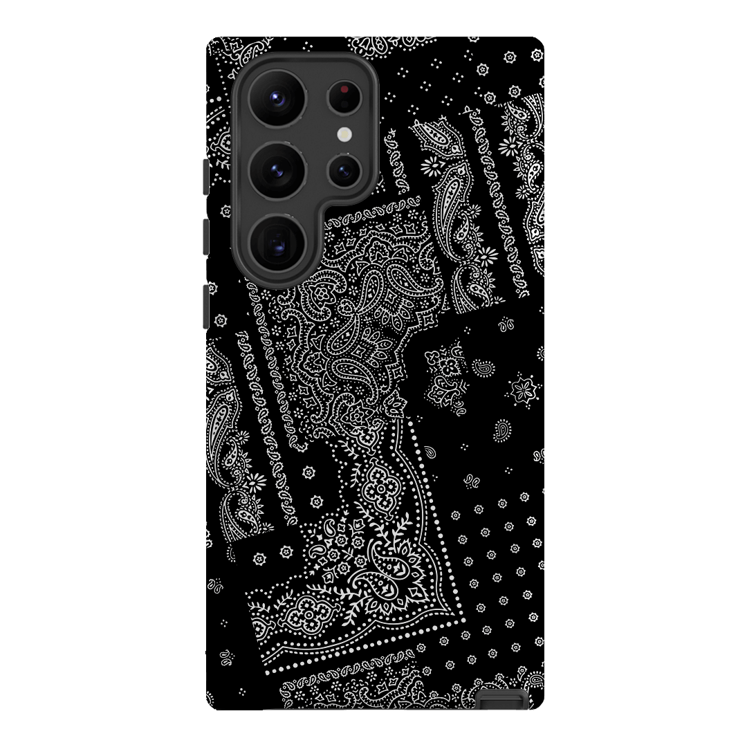 Paisley Noir Printed Phone Cases Samsung Galaxy S23 Ultra / Armoured by The Dairy - The Dairy