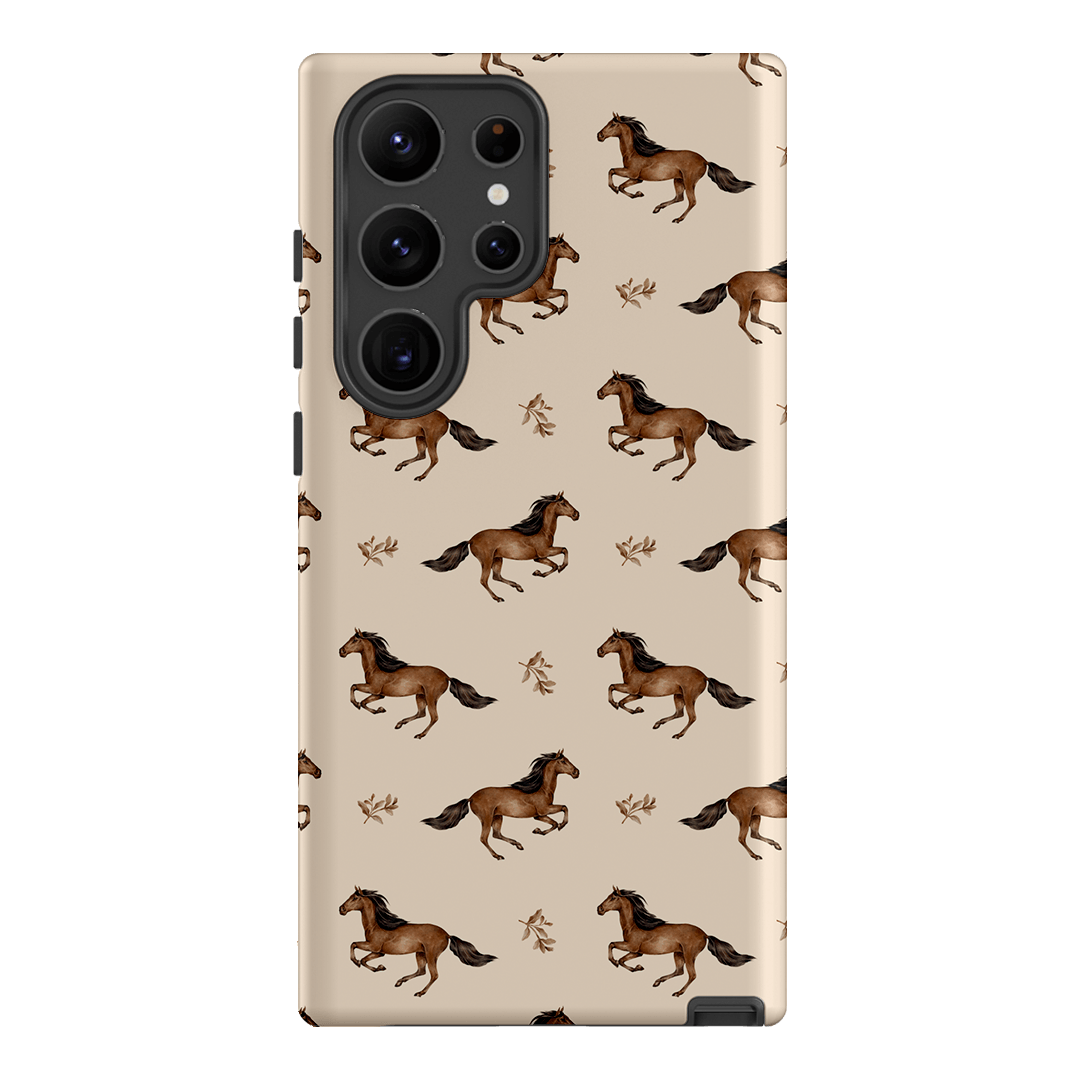 Running Horse Printed Phone Cases Samsung Galaxy S23 Ultra / Armoured by Kasiags Art - The Dairy