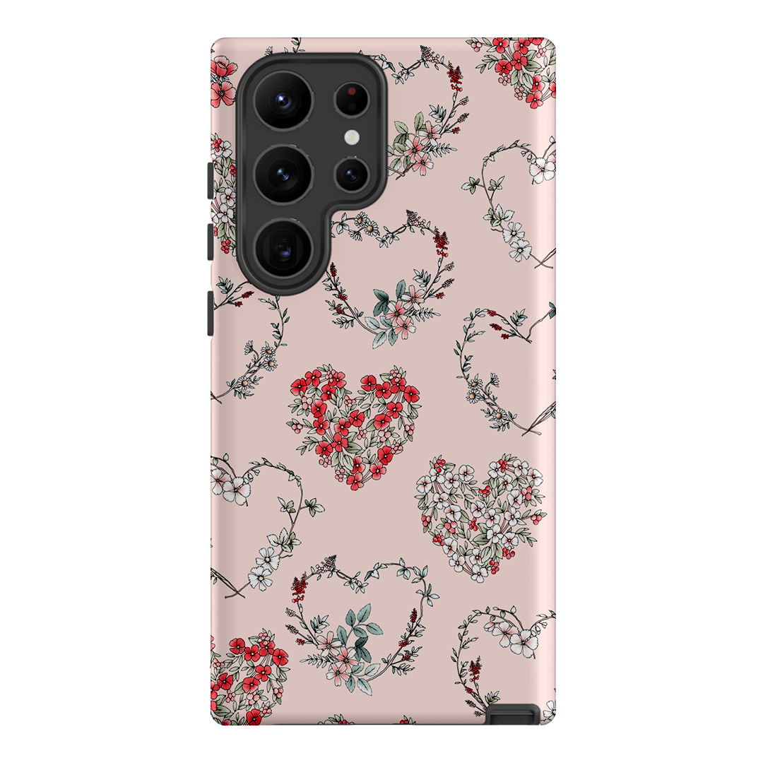 Wild Heart Wreath Printed Phone Cases Samsung Galaxy S23 Ultra / Armoured by Typoflora - The Dairy