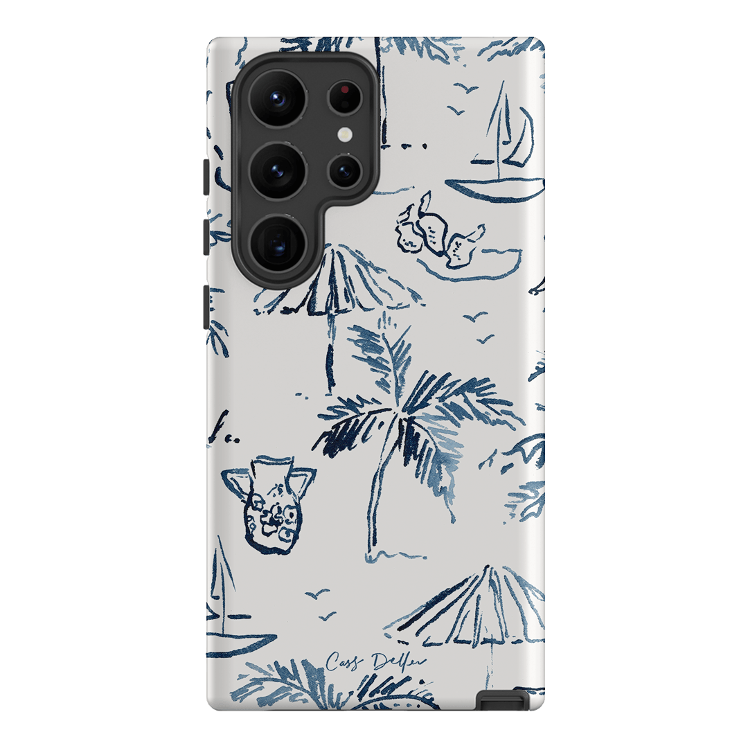Balmy Blue Printed Phone Cases Samsung Galaxy S23 Ultra / Armoured by Cass Deller - The Dairy