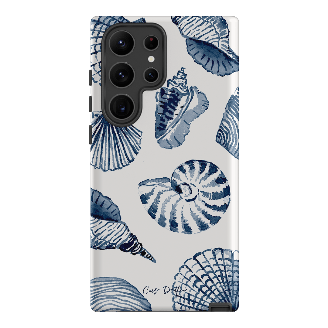 Blue Shells Printed Phone Cases Samsung Galaxy S23 Ultra / Armoured by Cass Deller - The Dairy