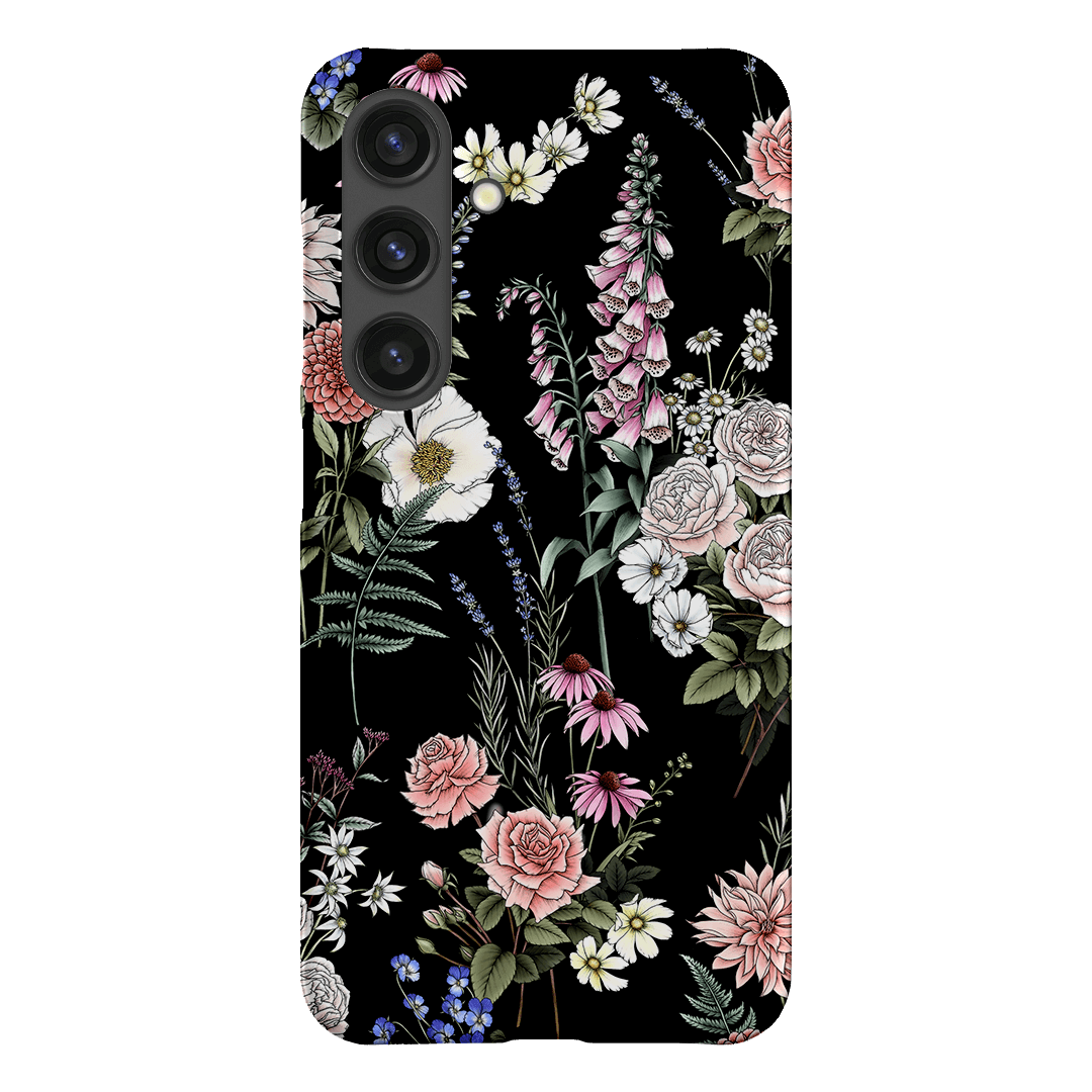 Garden Party Noir Printed Phone Cases Samsung Galaxy S24 / Snap by Typoflora - The Dairy