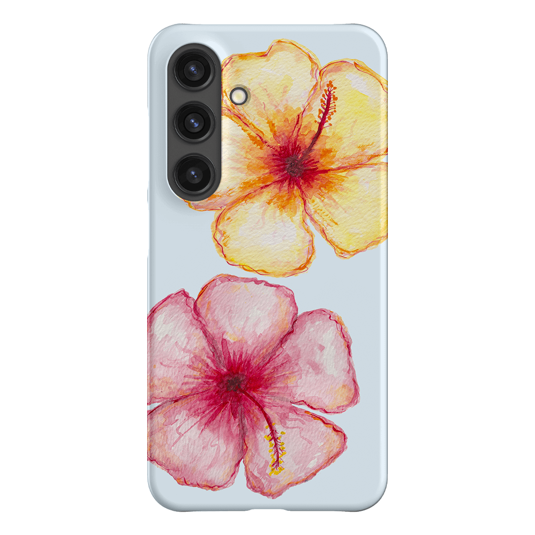 Hibiscus Flower Blue Printed Phone Cases Samsung Galaxy S24 / Snap by BG. Studio - The Dairy