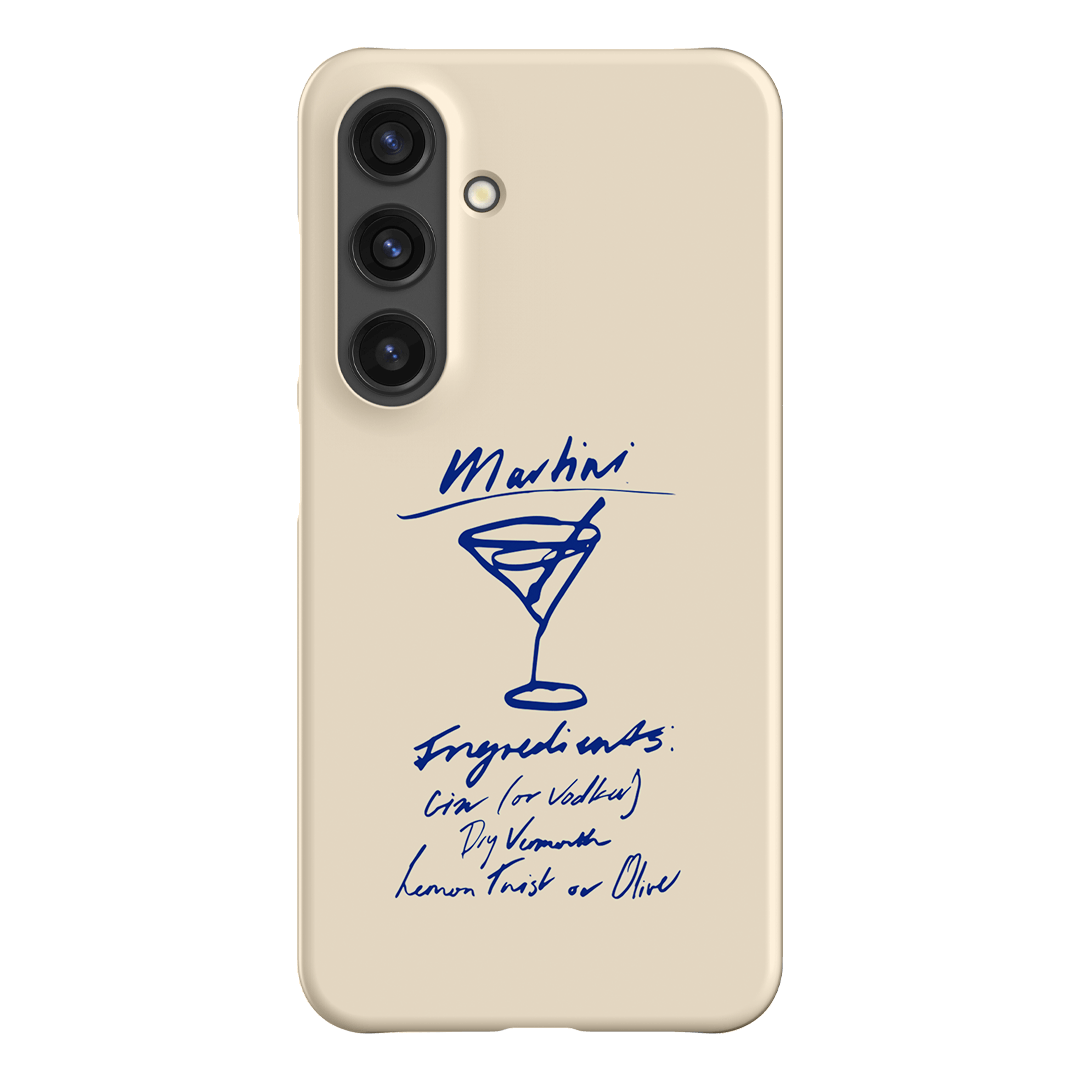 Martini Mood Cream Printed Phone Cases Samsung Galaxy S24 / Snap by The Dairy - The Dairy