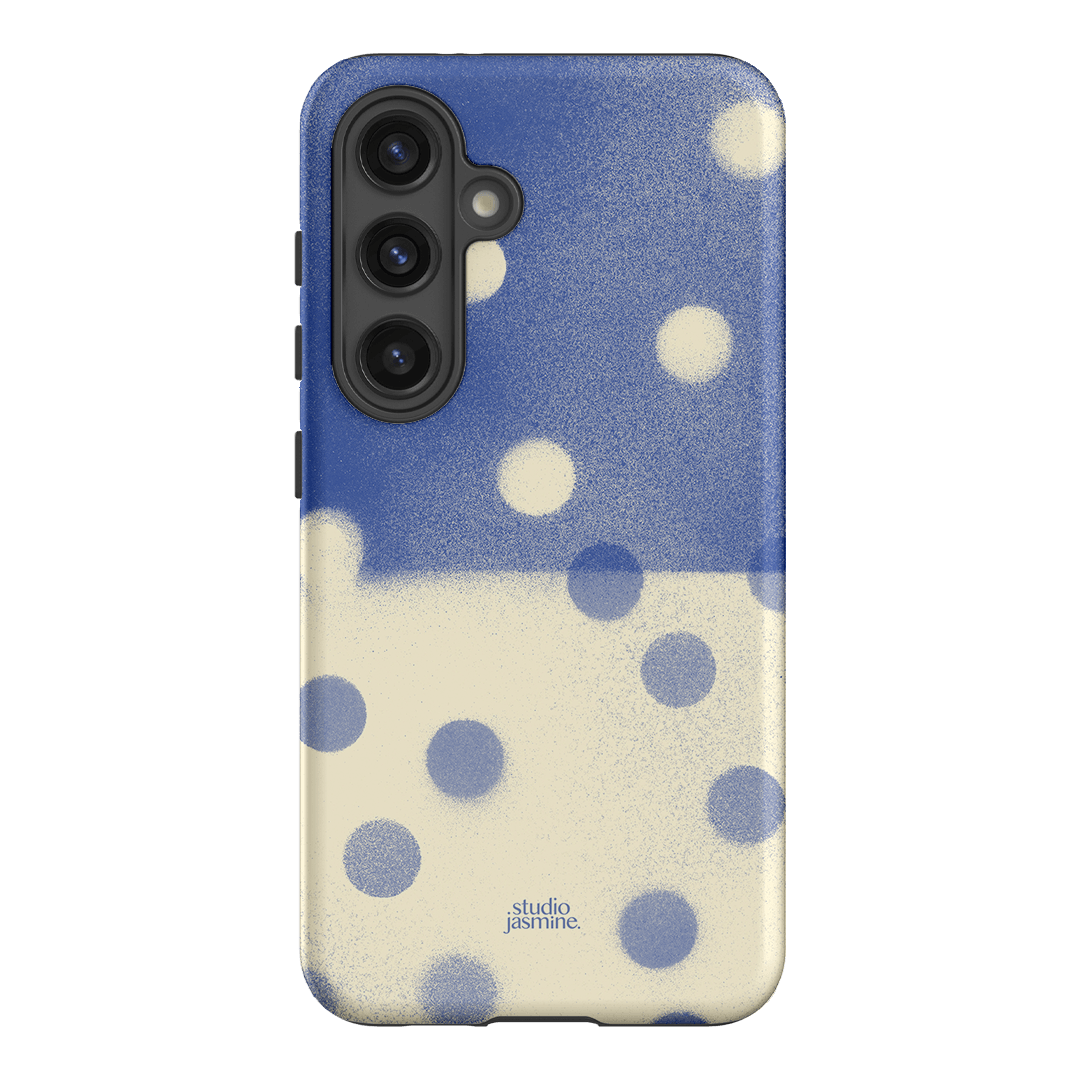 Bleu Polka Dot Printed Phone Cases Samsung Galaxy S24 / Armoured by Jasmine Dowling - The Dairy