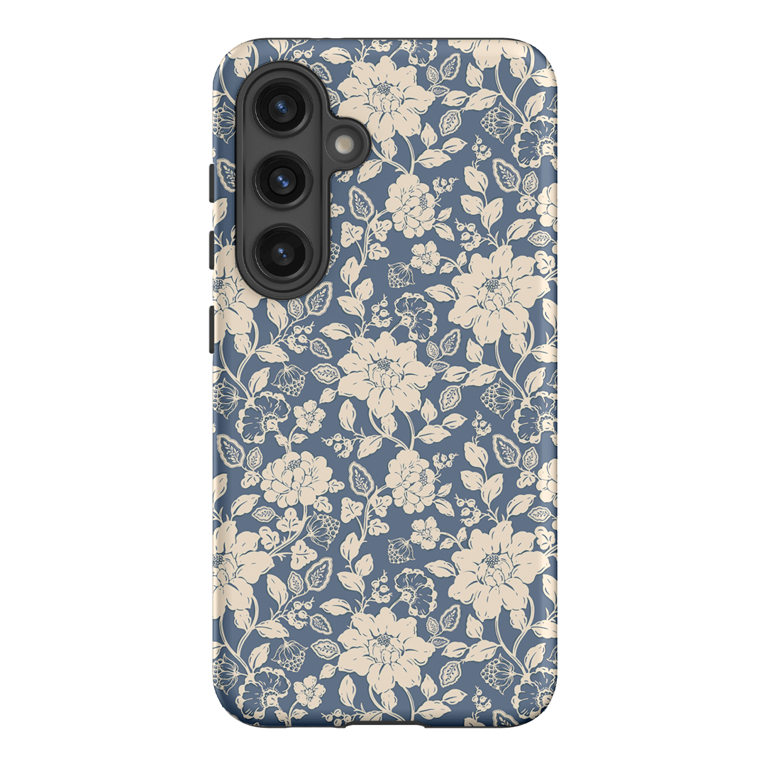 Blue Garden Printed Phone Cases Samsung Galaxy S24 / Armoured by Kasiags Art - The Dairy