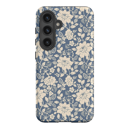 Blue Garden Printed Phone Cases Samsung Galaxy S24 / Armoured by Kasiags Art - The Dairy