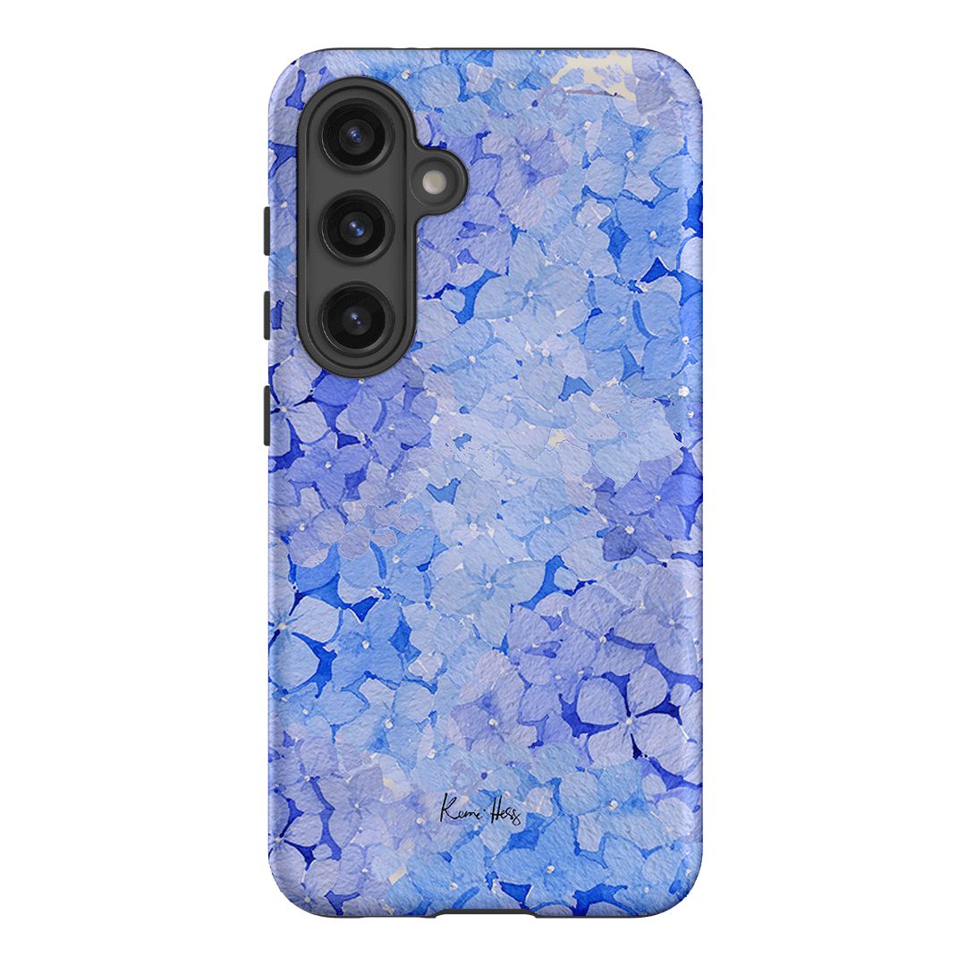 Hydrangea Blue Printed Phone Cases Samsung Galaxy S24 / Armoured by Kerrie Hess - The Dairy