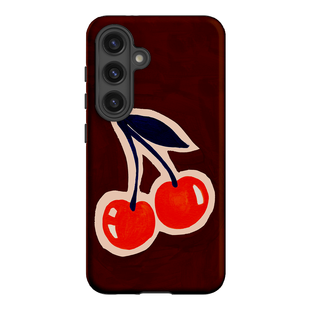 Cherries Printed Phone Cases Samsung Galaxy S24 / Armoured by Studio Bon - The Dairy