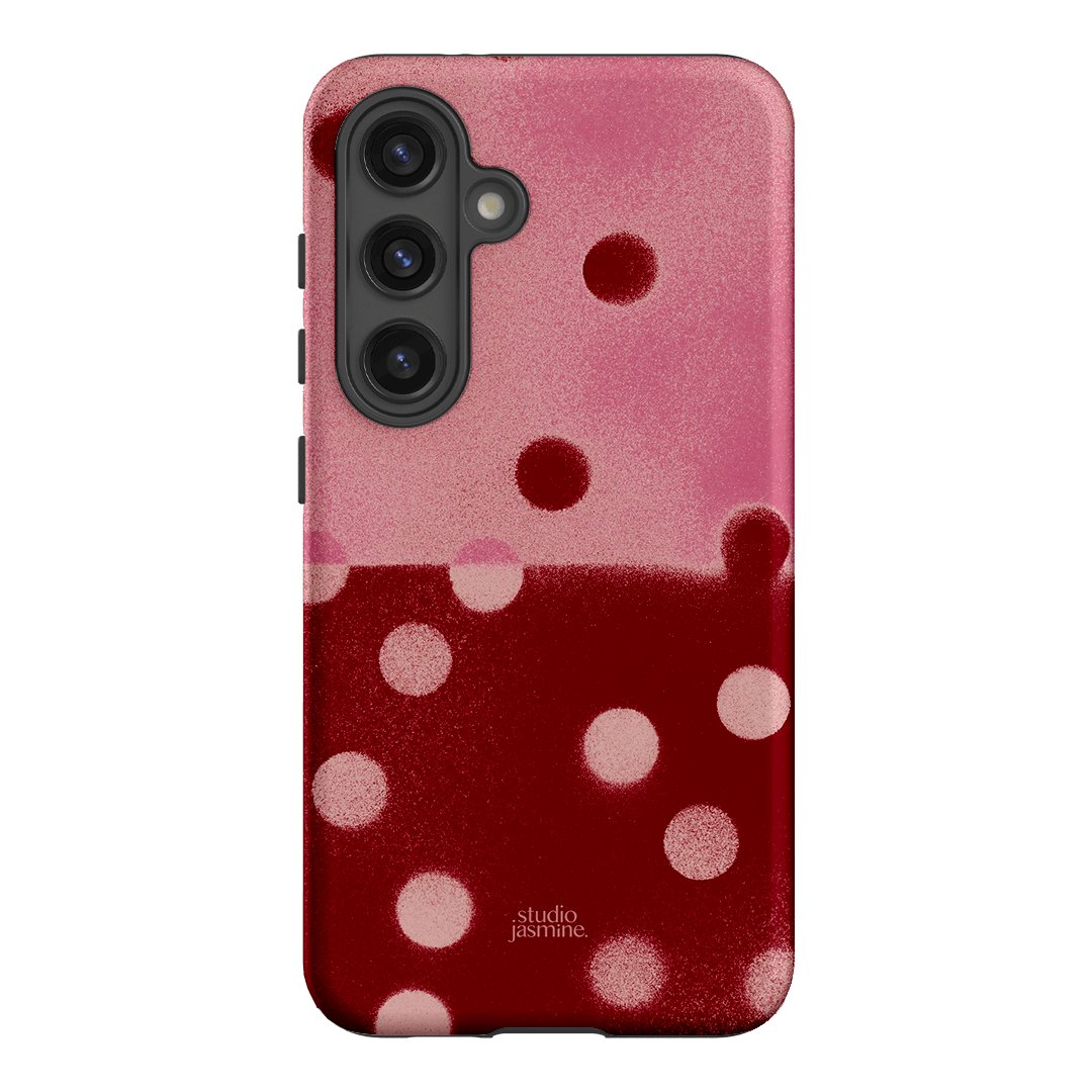 Cherry Polka Dot Printed Phone Cases Samsung Galaxy S24 / Armoured by Jasmine Dowling - The Dairy