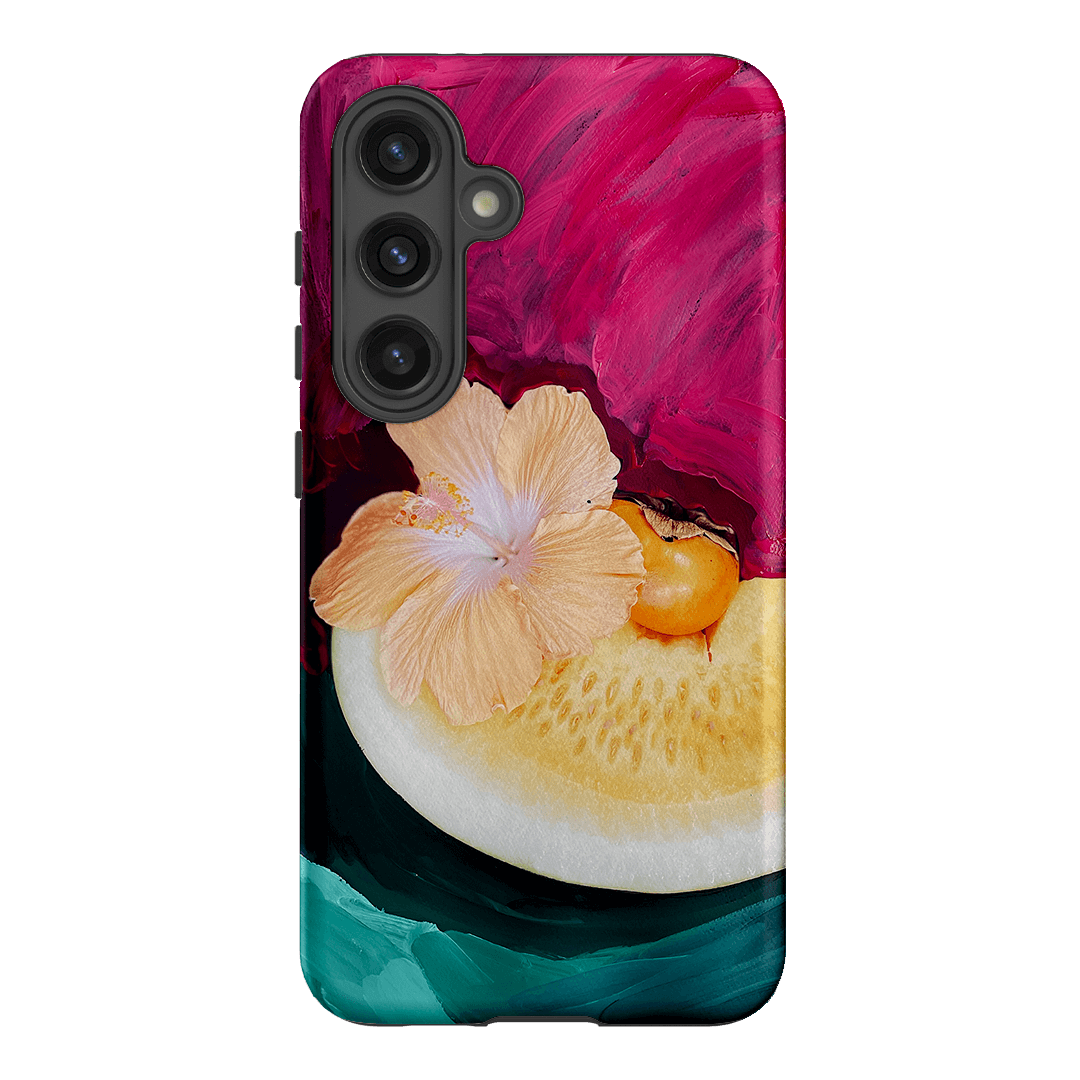 Hibiscus Melon Printed Phone Cases Samsung Galaxy S24 / Armoured by Nicole Nelius - The Dairy