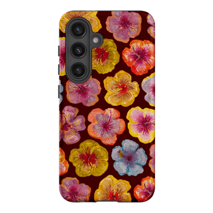Hibiscus Holiday Rouge Printed Phone Cases Samsung Galaxy S24 / Armoured by BG. Studio - The Dairy
