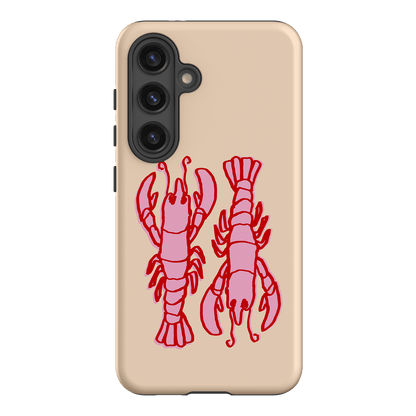 Lobster Love Peach Printed Phone Cases Samsung Galaxy S24 / Armoured by The Dairy - The Dairy
