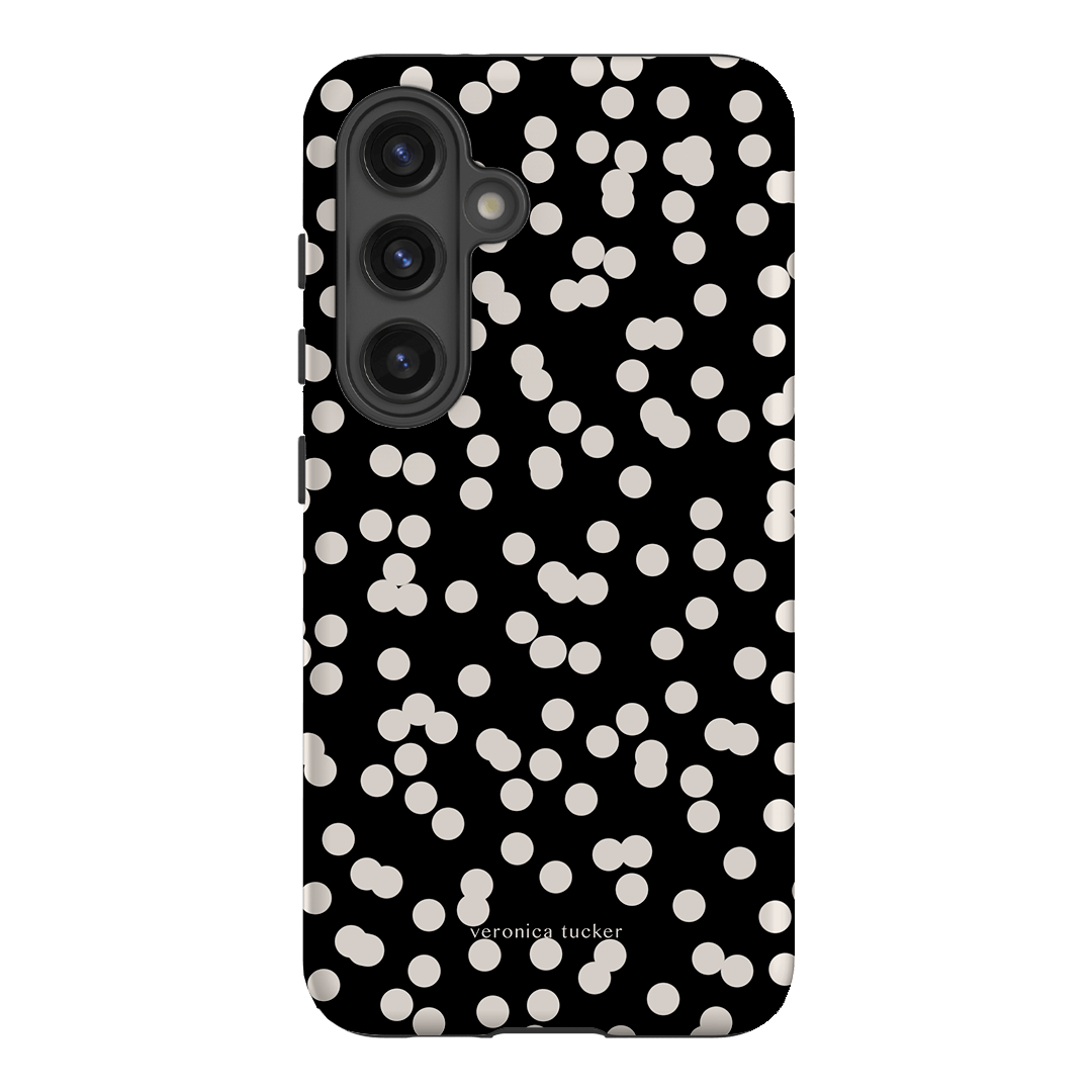 Mini Confetti Noir Printed Phone Cases Samsung Galaxy S24 / Armoured by Veronica Tucker - The Dairy