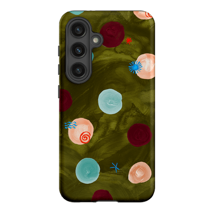 Olive Spot Printed Phone Cases Samsung Galaxy S24 / Armoured by Charlie Taylor - The Dairy