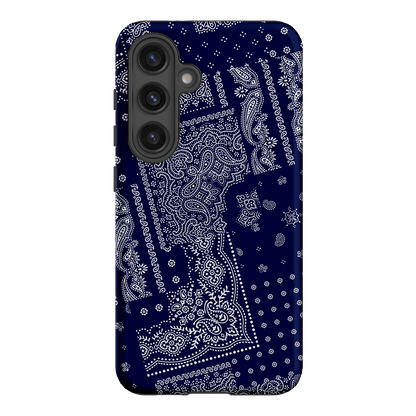 Paisley Indigo Printed Phone Cases Samsung Galaxy S24 / Armoured by The Dairy - The Dairy