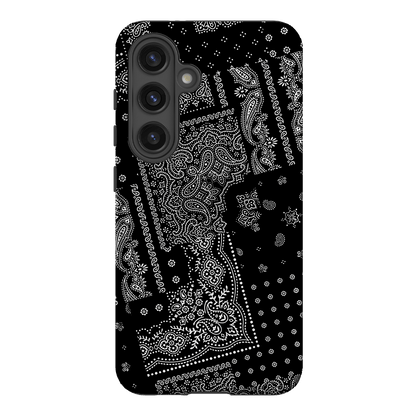 Paisley Noir Printed Phone Cases Samsung Galaxy S24 / Armoured by The Dairy - The Dairy