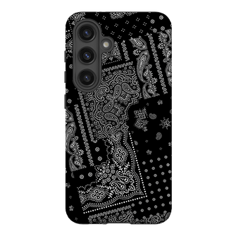 Paisley Noir Printed Phone Cases Samsung Galaxy S24 / Armoured by The Dairy - The Dairy