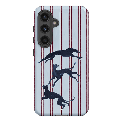 Stripey Hounds Printed Phone Cases Samsung Galaxy S24 / Armoured by Lisa Hu - The Dairy