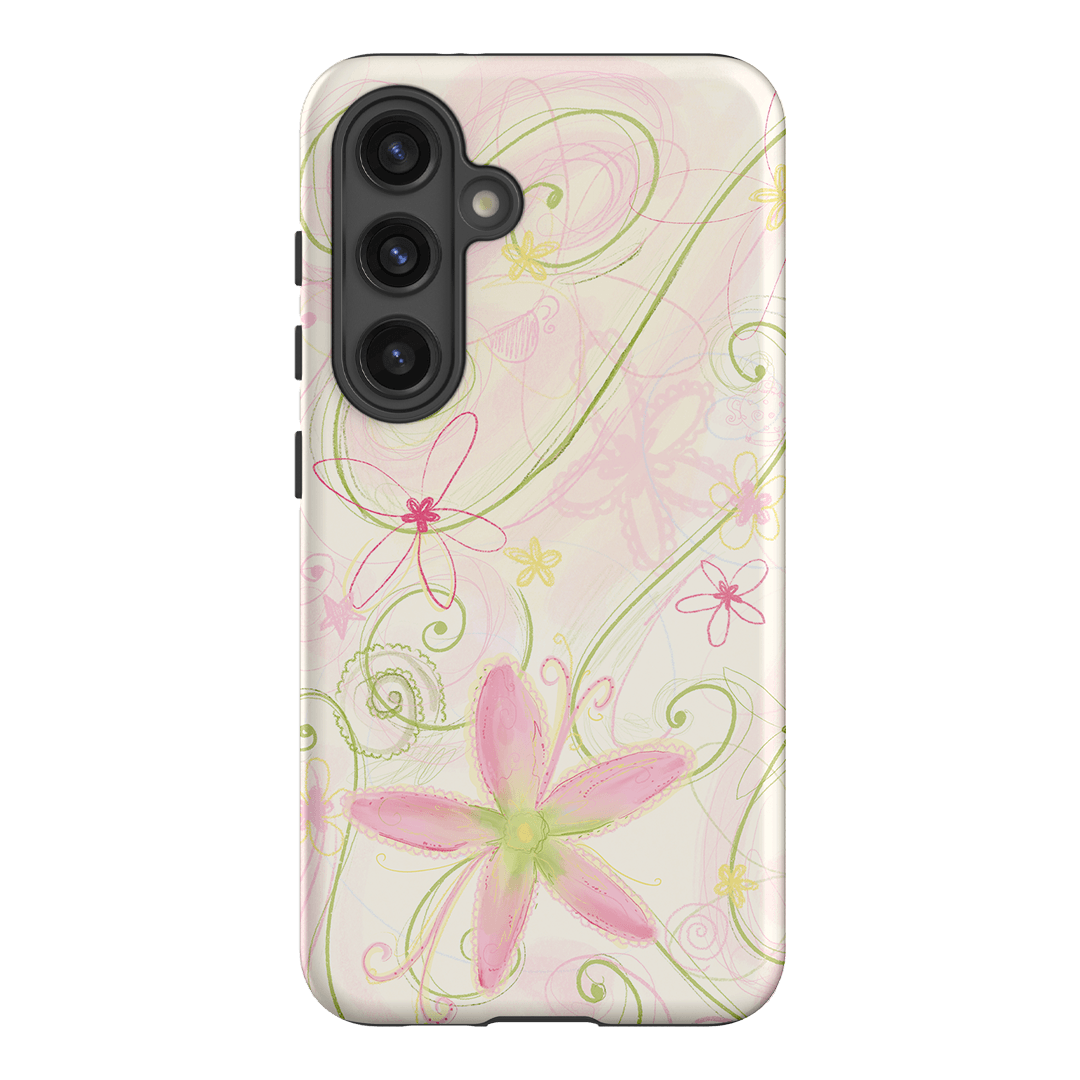 Swirl Pink Printed Phone Cases Samsung Galaxy S24 / Armoured by Kayla Carr - The Dairy