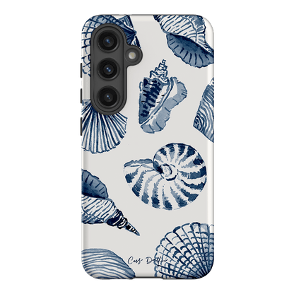 Blue Shells Printed Phone Cases Samsung Galaxy S24 / Armoured by Cass Deller - The Dairy