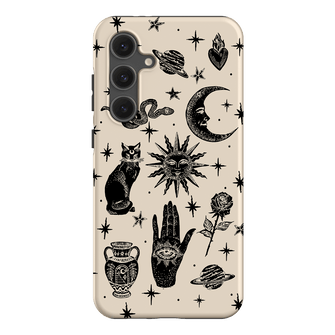 Astro Flash Beige Printed Phone Cases Samsung Galaxy S24 FE / Armoured by Veronica Tucker - The Dairy