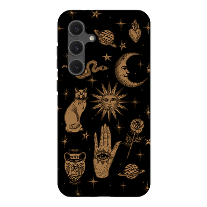 Astro Flash Noir Printed Phone Cases Samsung Galaxy S24 FE / Armoured by Veronica Tucker - The Dairy